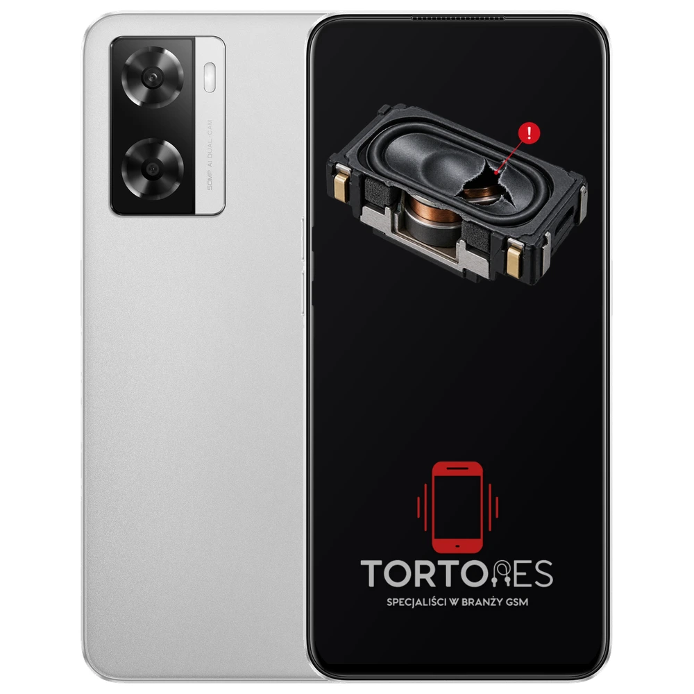 OPPO A57s z symbolem głośnika multimedialnego - wymiana głośnika multimedialnego