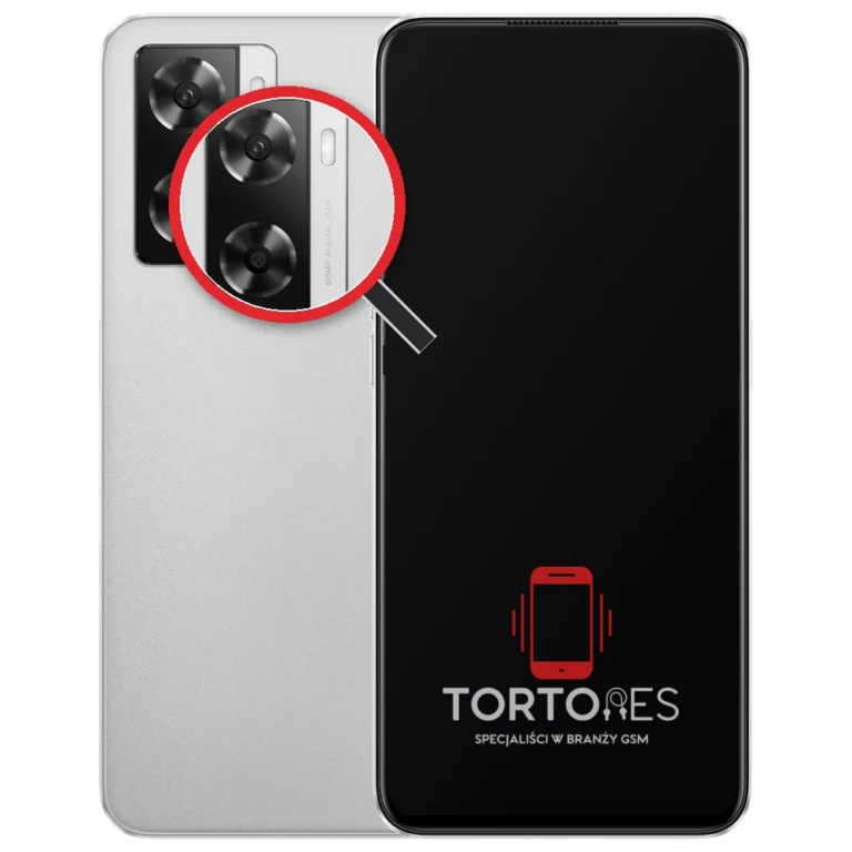 OPPO A57s z lupą na tylnych aparatach - wymiana tylnej kamery