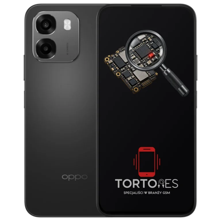 OPPO A6 LTE z symbolem diagnostyki - diagnoza telefonu