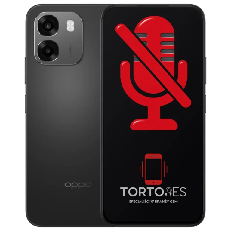 OPPO A6 LTE z symbolem mikrofonu - naprawa mikrofonu