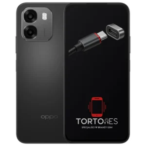 OPPO A6 LTE z ilustracją złącza ładowania - naprawa złącza ładowania