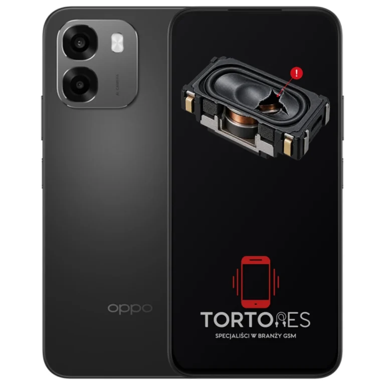 OPPO A6 LTE z symbolem głośnika multimedialnego - wymiana głośnika multimedialnego