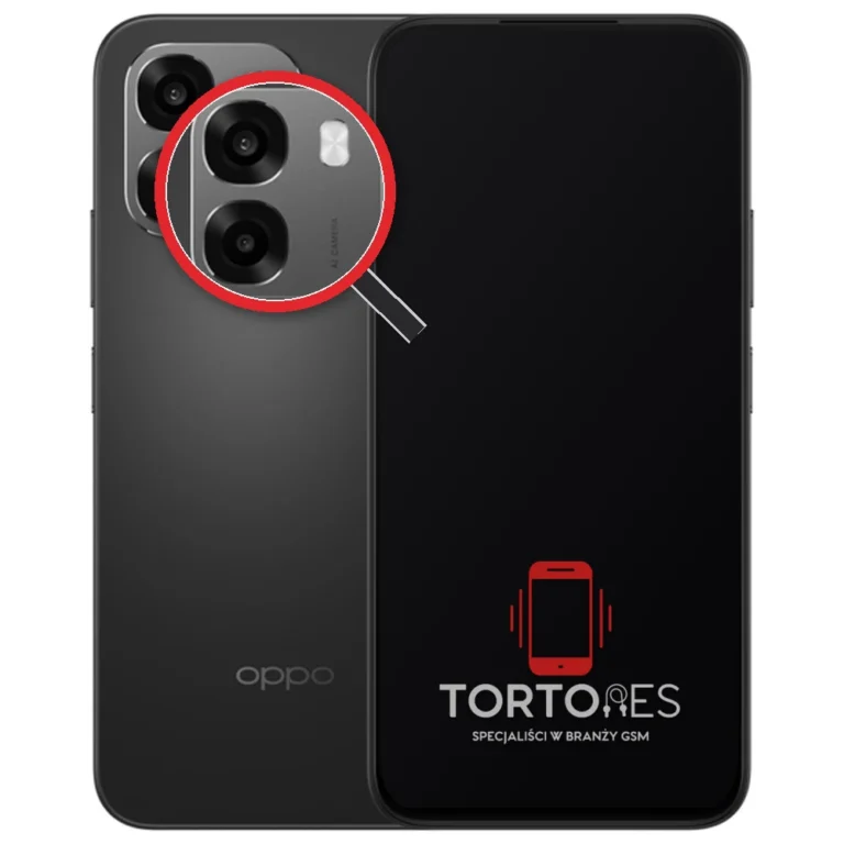 OPPO A6 LTE z lupą na tylnych aparatach - wymiana tylnej kamery