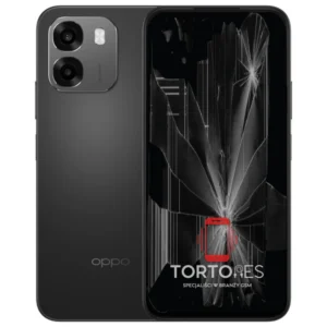 OPPO A6 LTE z ilustracją pękniętego wyświetlacza - wymiana zbitego wyświetlacza
