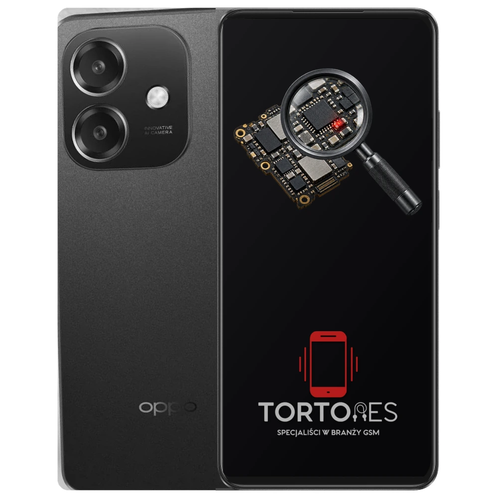 OPPO A60 5G z symbolem diagnostyki - diagnoza telefonu
