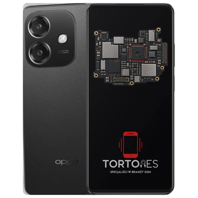 OPPO A60 5G z ilustracją płyty głównej - naprawa płyty głównej