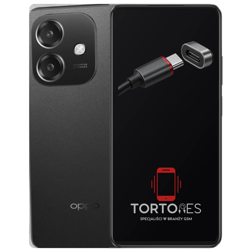 OPPO A60 5G z ilustracją złącza ładowania - naprawa złącza ładowania