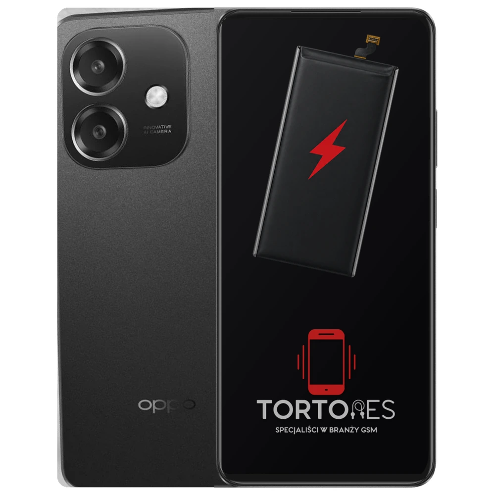 OPPO A60 5G z ilustracją baterii - wymiana baterii