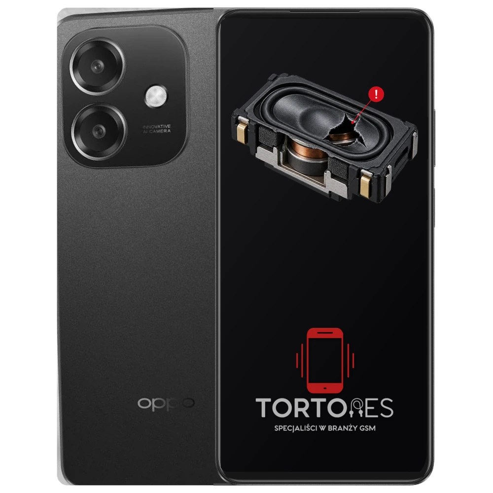OPPO A60 5G z symbolem głośnika multimedialnego - wymiana głośnika multimedialnego