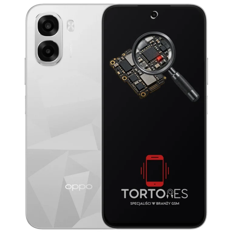 OPPO A6k LTE z symbolem diagnostyki - diagnoza telefonu