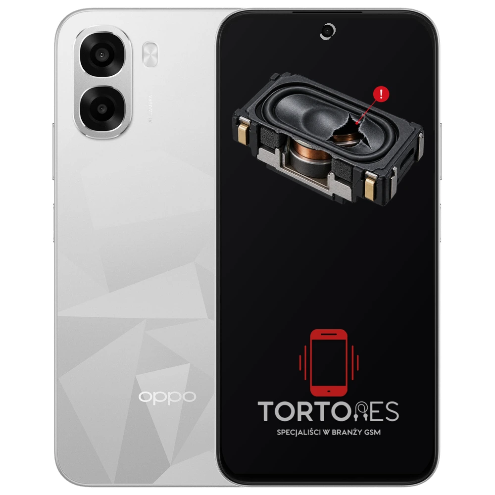 OPPO A6k LTE z symbolem głośnika multimedialnego - wymiana głośnika multimedialnego