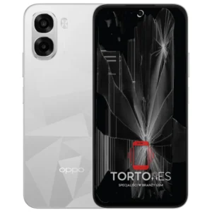 OPPO A6k LTE z ilustracją pękniętego wyświetlacza - wymiana zbitego wyświetlacza