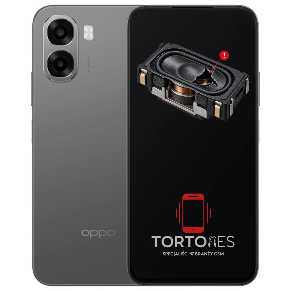 OPPO A6x LTE z symbolem głośnika multimedialnego - wymiana głośnika multimedialnego