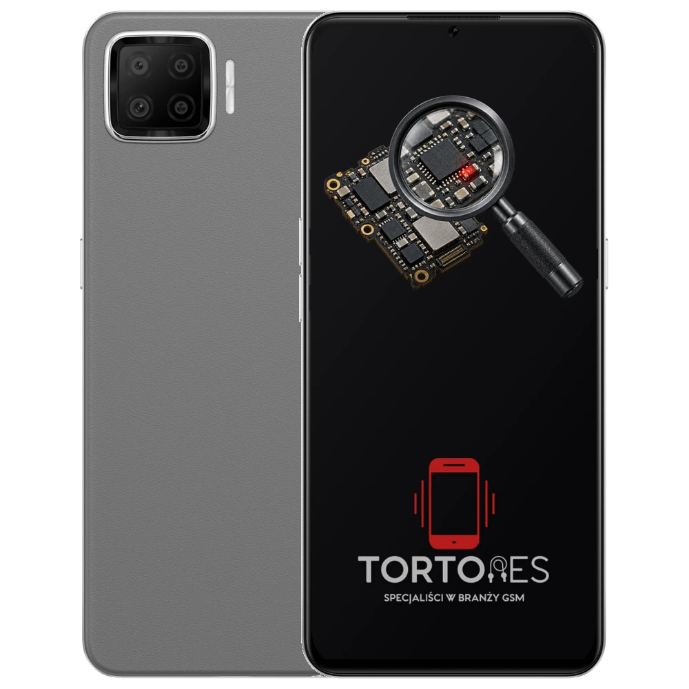 OPPO A73 LTE z symbolem diagnostyki - diagnoza telefonu