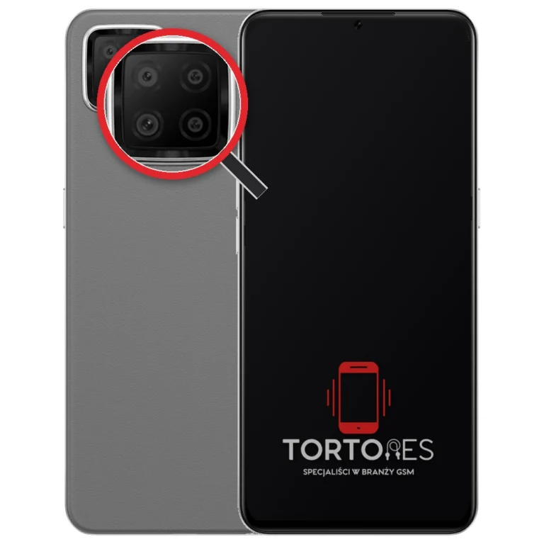 OPPO A73 LTE z lupą na tylnych aparatach - wymiana tylnej kamery