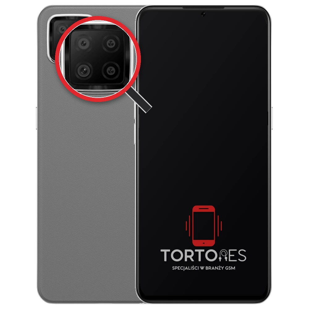 OPPO A73 LTE z lupą na tylnych aparatach - wymiana tylnej kamery