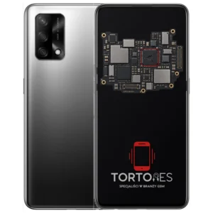 OPPO A74 LTE z ilustracją płyty głównej - naprawa płyty głównej