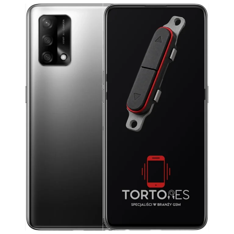 OPPO A74 LTE z symbolem przycisków - naprawa przycisków włączania i głośności