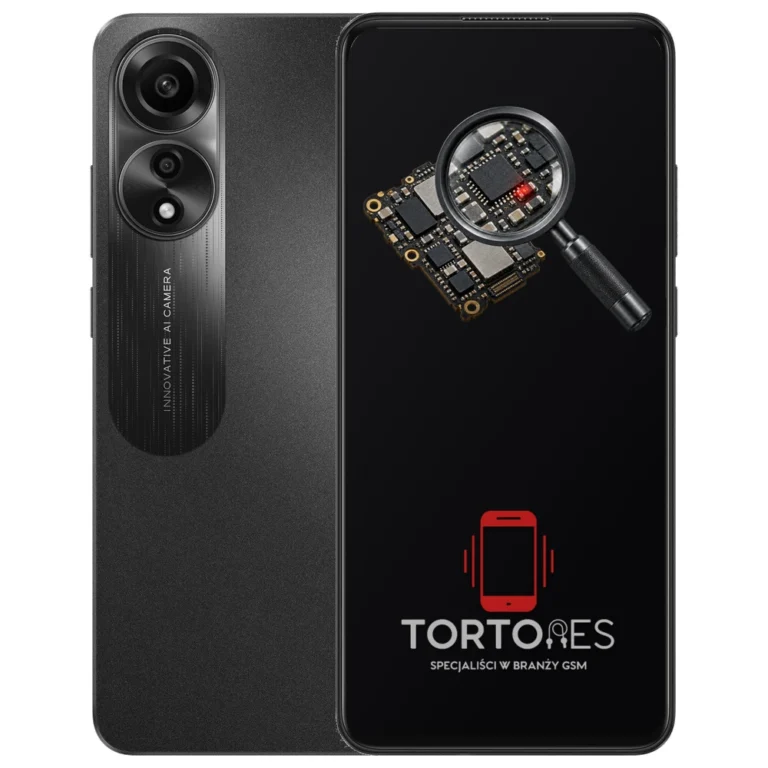 OPPO A78 LTE z symbolem diagnostyki - diagnoza telefonu