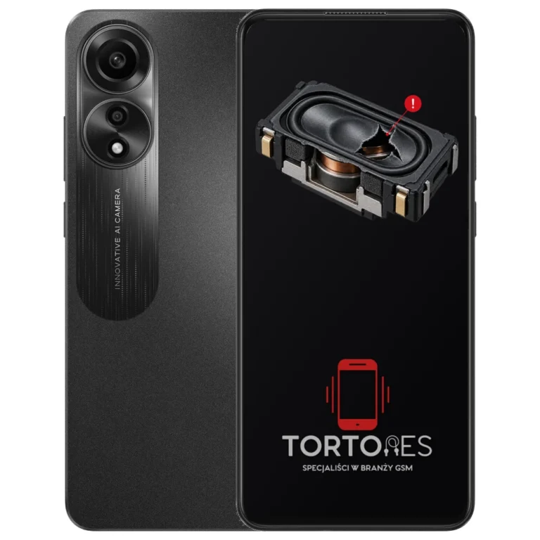 OPPO A78 LTE z symbolem głośnika multimedialnego - wymiana głośnika multimedialnego