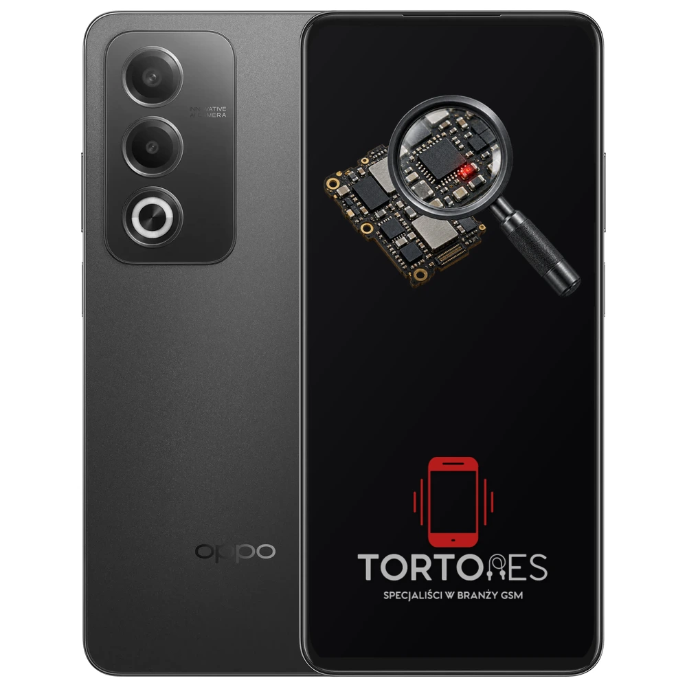 OPPO A80 5G z symbolem diagnostyki - diagnoza telefonu