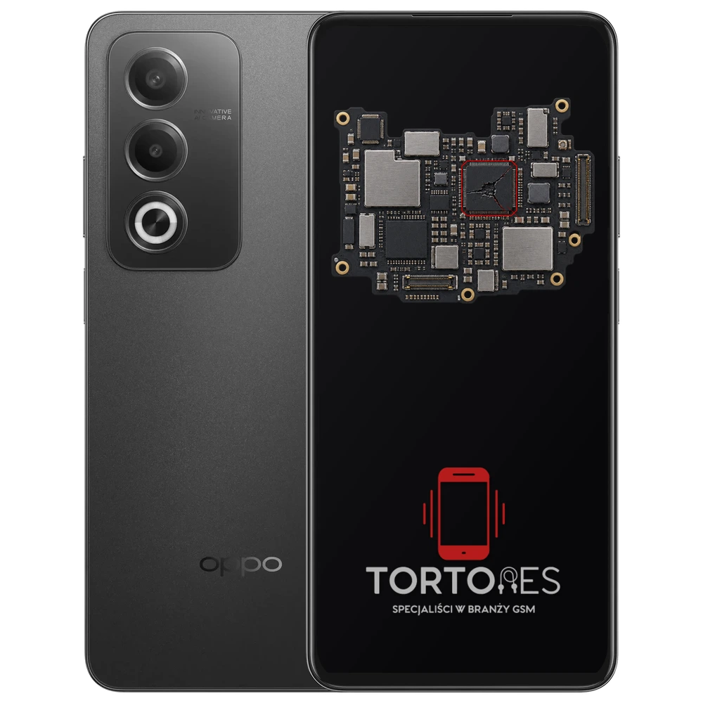 OPPO A80 5G z ilustracją płyty głównej - naprawa płyty głównej