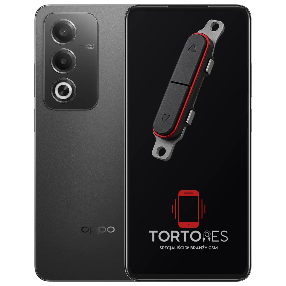 OPPO A80 5G z symbolem przycisków - naprawa przycisków włączania i głośności