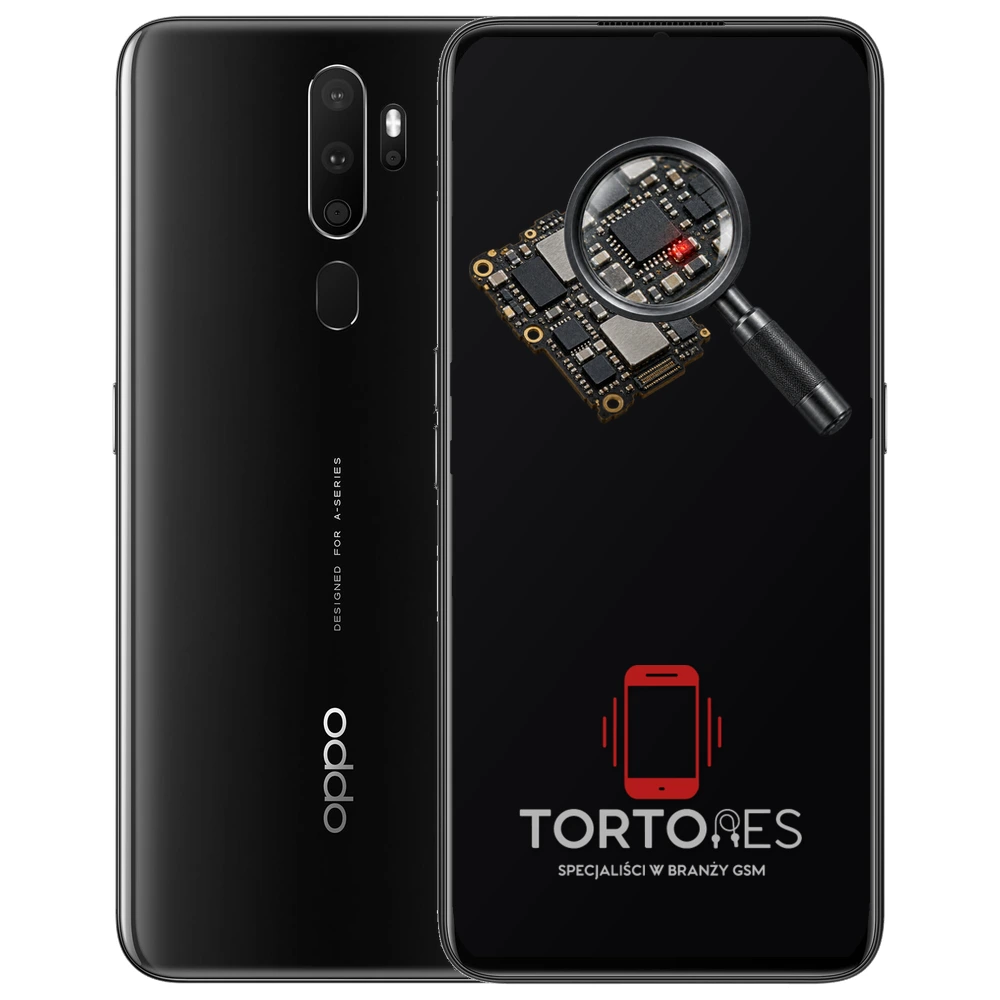 OPPO A9 (2020) z symbolem diagnostyki - diagnoza telefonu
