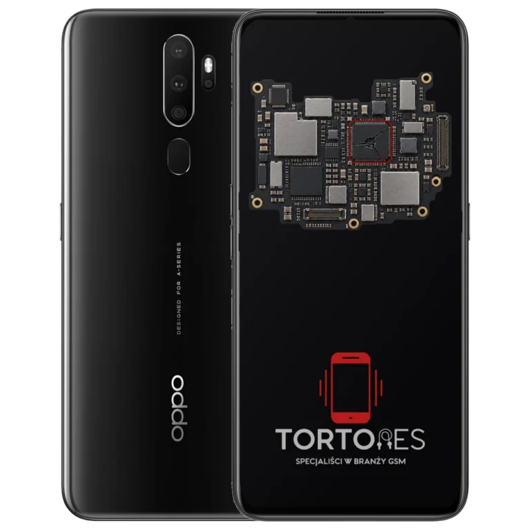 OPPO A9 (2020) z ilustracją płyty głównej - naprawa płyty głównej