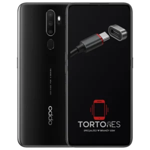 OPPO A9 (2020) z ilustracją złącza ładowania - naprawa złącza ładowania
