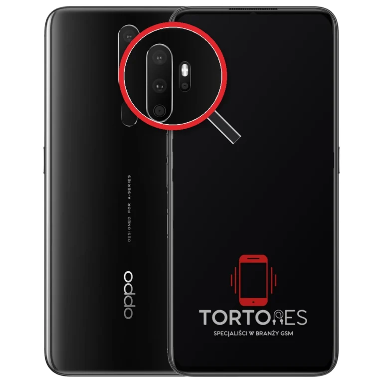 OPPO A9 (2020) z lupą na tylnych aparatach - wymiana tylnej kamery