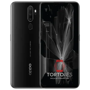 OPPO A9 (2020) z ilustracją pękniętego wyświetlacza - wymiana zbitego wyświetlacza