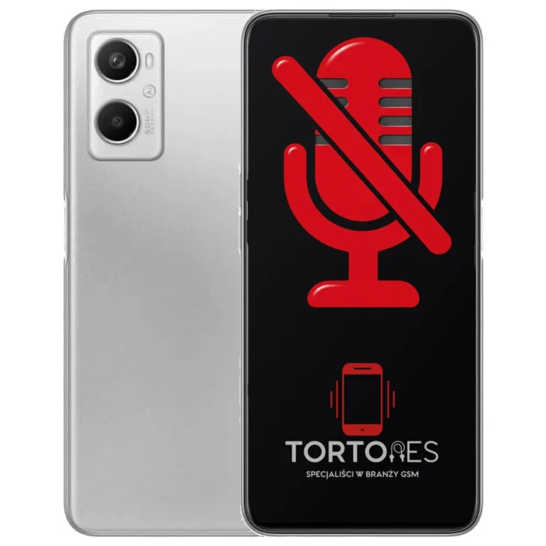 OPPO A96 LTE z symbolem mikrofonu - naprawa mikrofonu