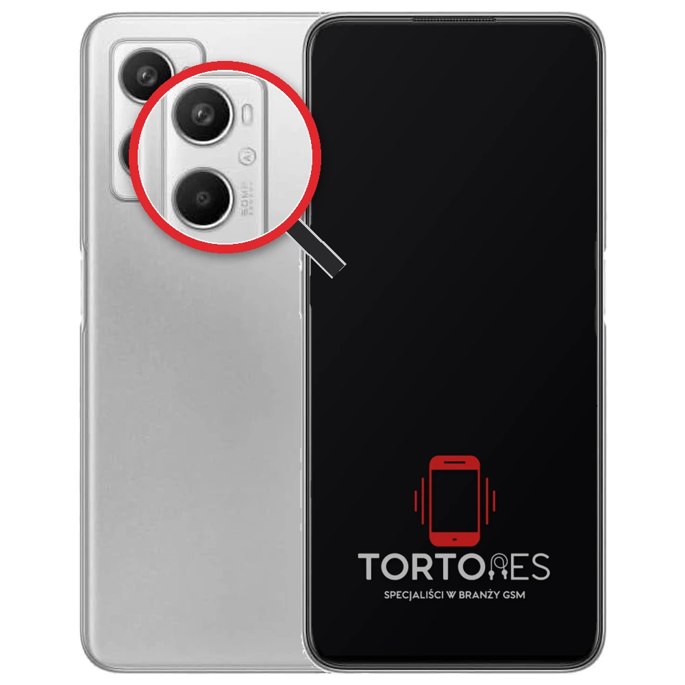 OPPO A96 LTE z lupą na tylnych aparatach - wymiana tylnej kamery