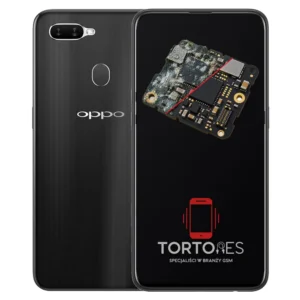 OPPO AX7 z ilustracją zalania - czyszczenie po zalaniu
