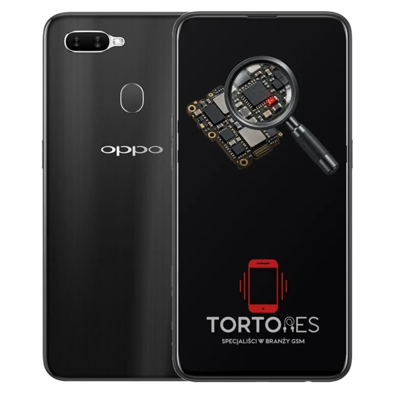 OPPO AX7 z symbolem diagnostyki - diagnoza telefonu