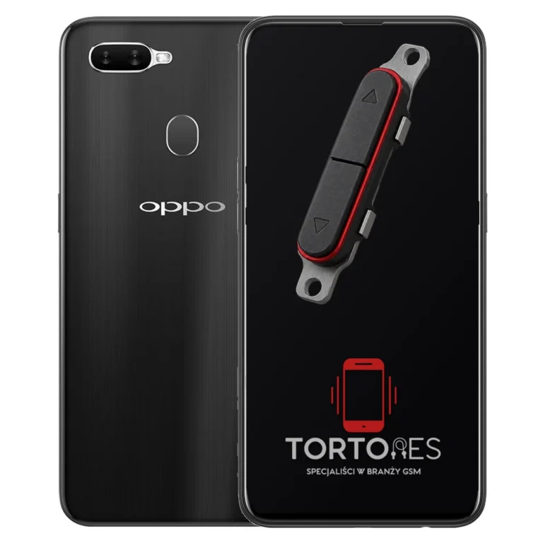 OPPO AX7 z symbolem przycisków - naprawa przycisków włączania i głośności