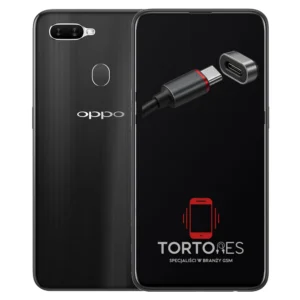 OPPO AX7 z ilustracją złącza ładowania - naprawa złącza ładowania
