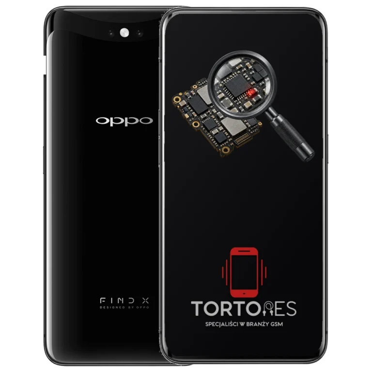 OPPO Find X (2018) z symbolem diagnostyki - diagnoza telefonu