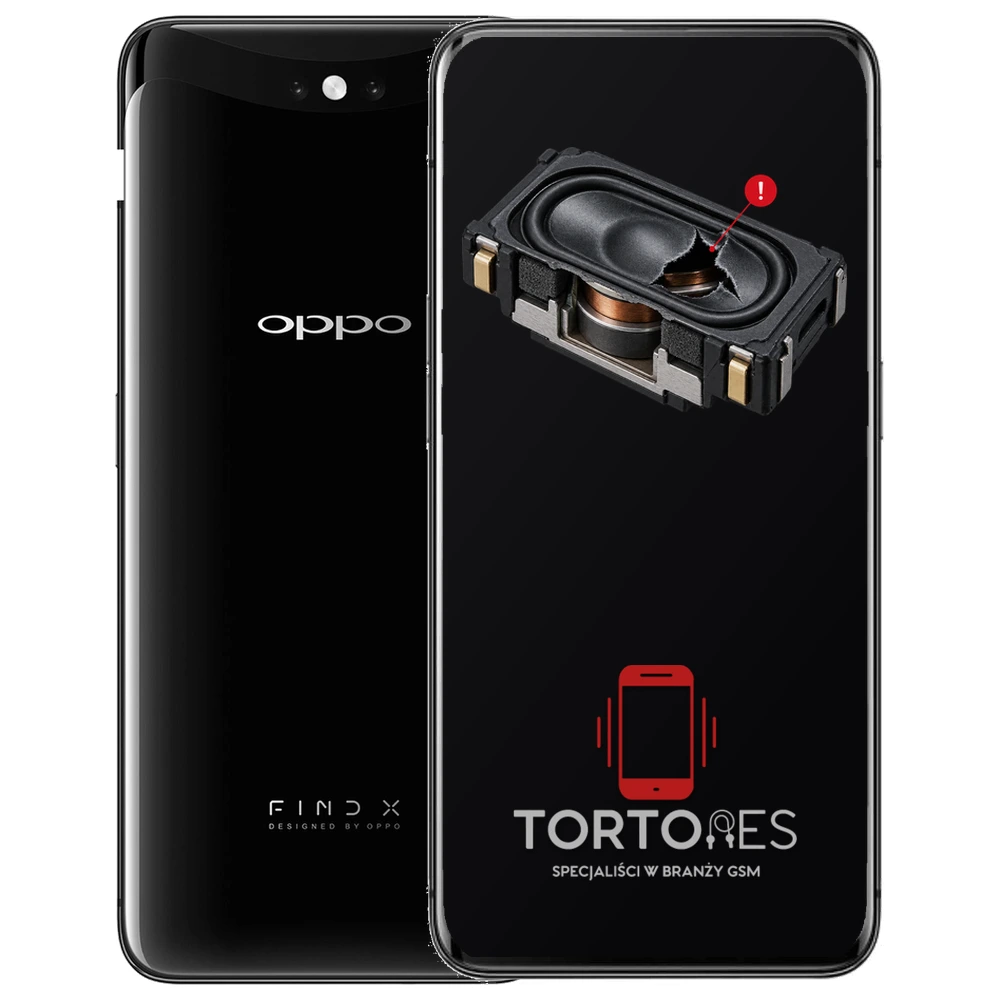 OPPO Find X (2018) z symbolem głośnika multimedialnego - wymiana głośnika multimedialnego