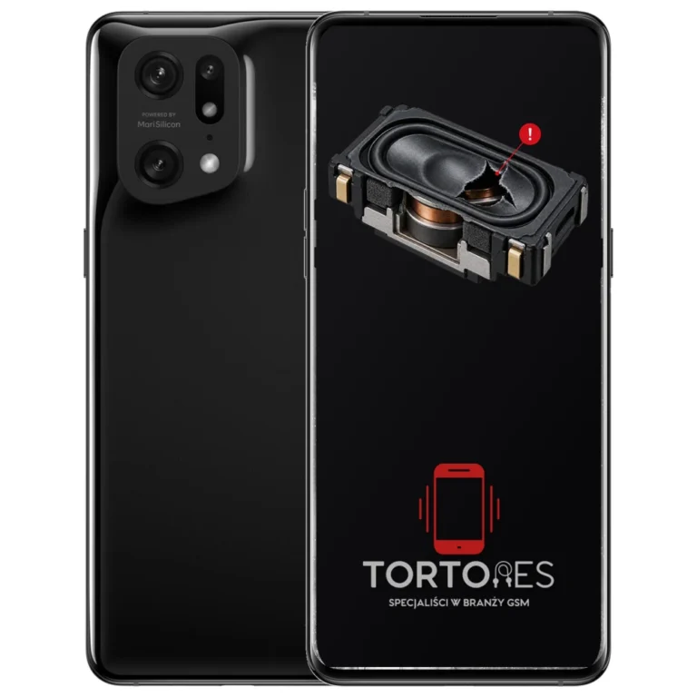 OPPO Find X5 Pro z symbolem głośnika multimedialnego - wymiana głośnika multimedialnego
