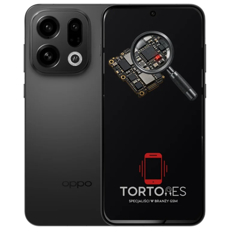 OPPO Find X9 z symbolem diagnostyki - diagnoza telefonu