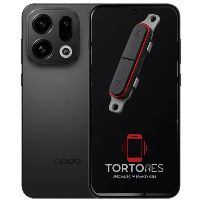 OPPO Find X9 z symbolem przycisków - naprawa przycisków włączania i głośności