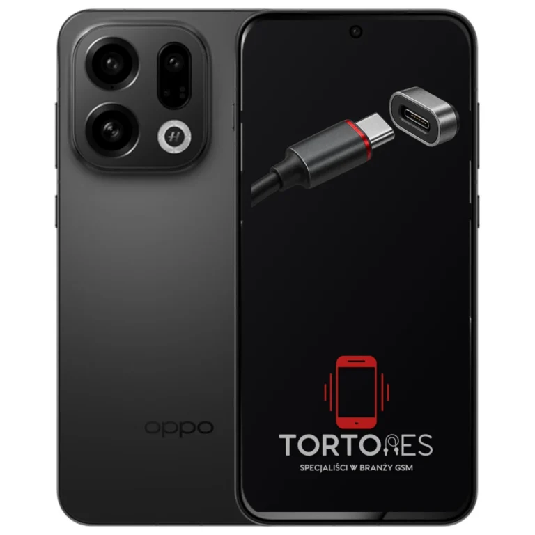 OPPO Find X9 z ilustracją złącza ładowania - naprawa złącza ładowania