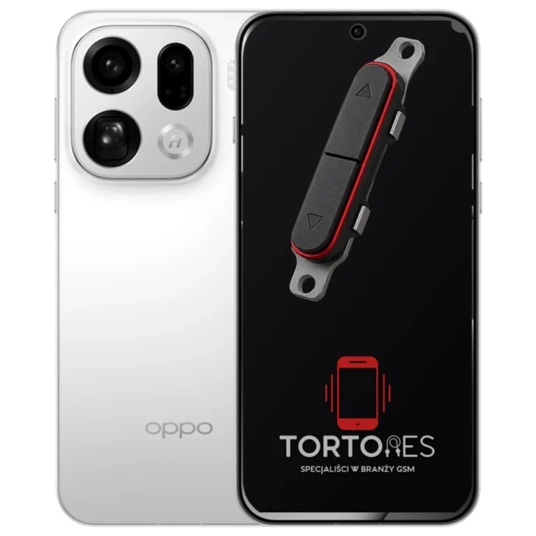 OPPO Find X9 Pro z symbolem przycisków - naprawa przycisków włączania i głośności