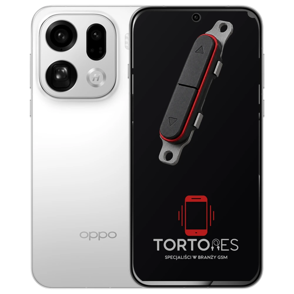OPPO Find X9 Pro z symbolem przycisków - naprawa przycisków włączania i głośności