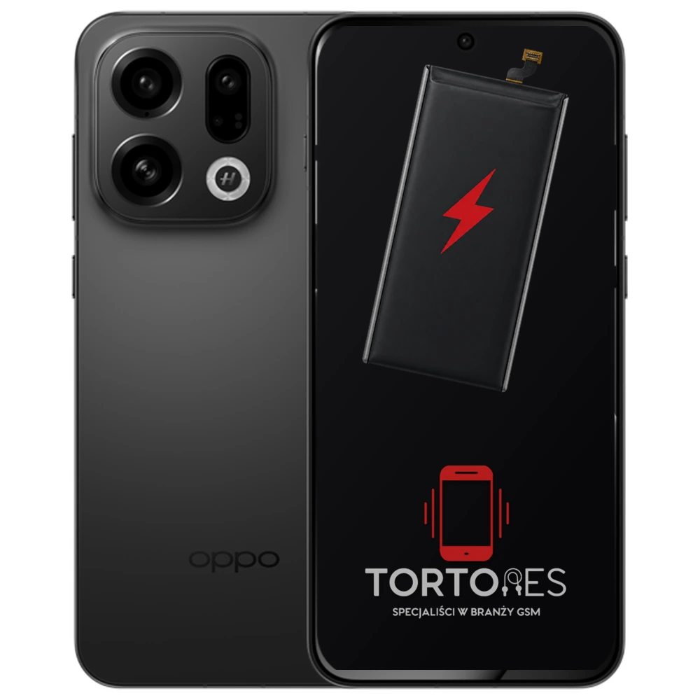 OPPO Find X9 z ilustracją baterii - wymiana baterii