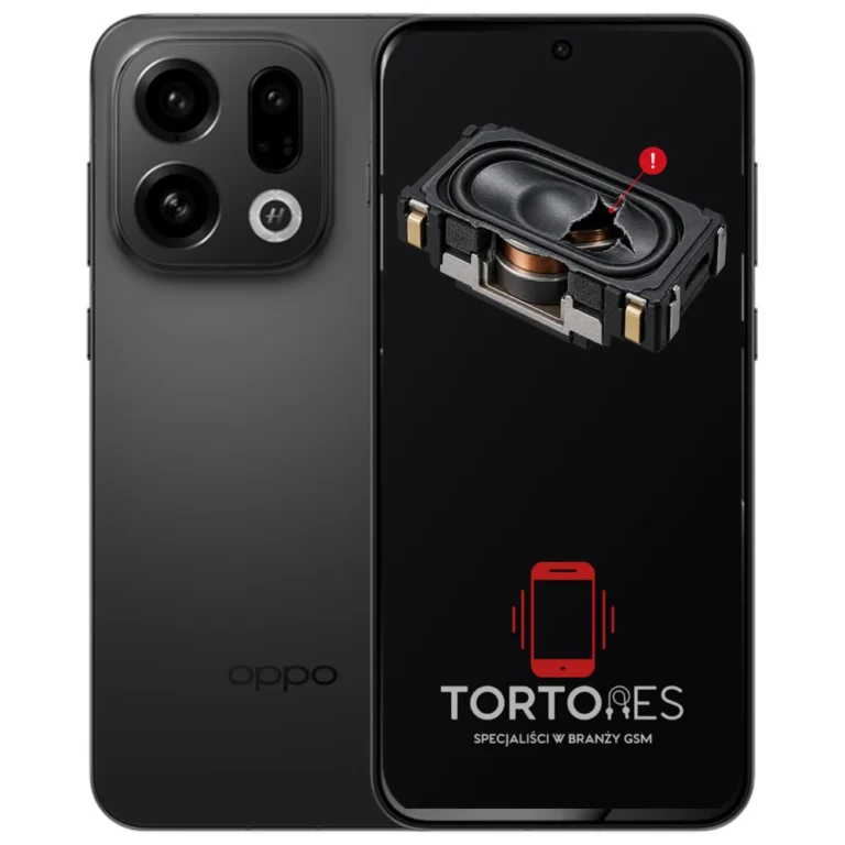 OPPO Find X9 z symbolem głośnika multimedialnego - wymiana głośnika multimedialnego