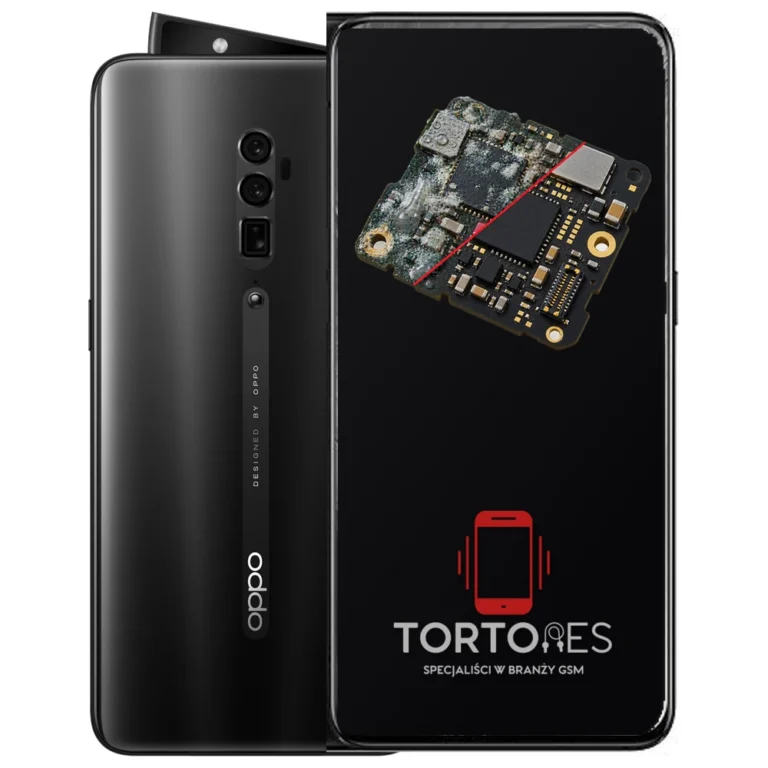 OPPO Reno 10x Zoom z ilustracją zalania - czyszczenie po zalaniu