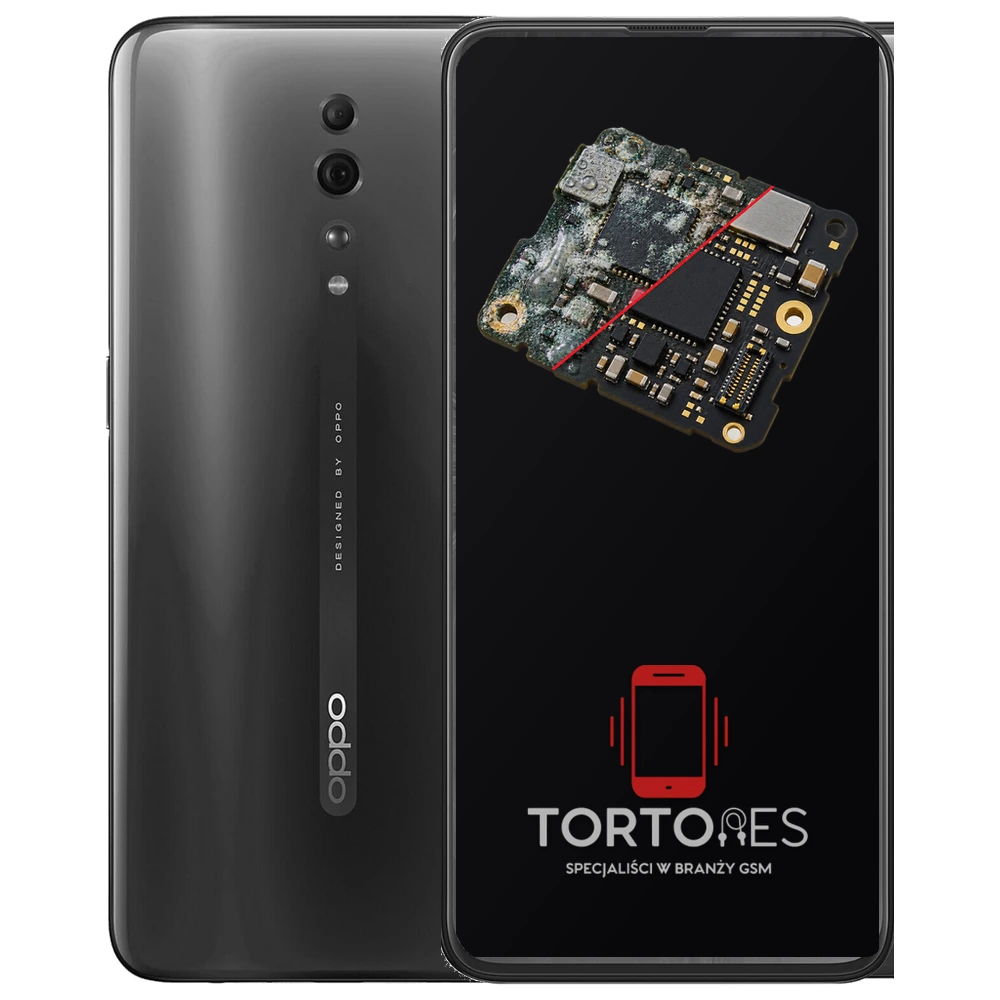 OPPO Reno Z z ilustracją zalania - czyszczenie po zalaniu